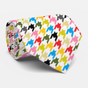 HAMbyWG - Tie - Multi Colour Houndstooth