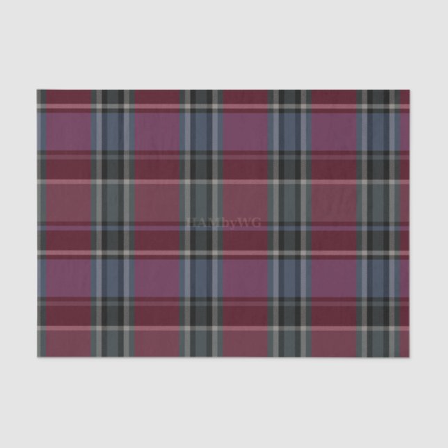 HAMbyWG - Tissue Paper - Maroon Plaid (Front)
