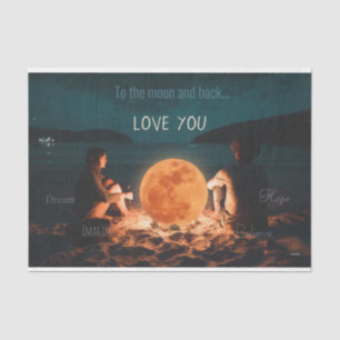 HAMbyWG - To the moon and back Tissue Paper