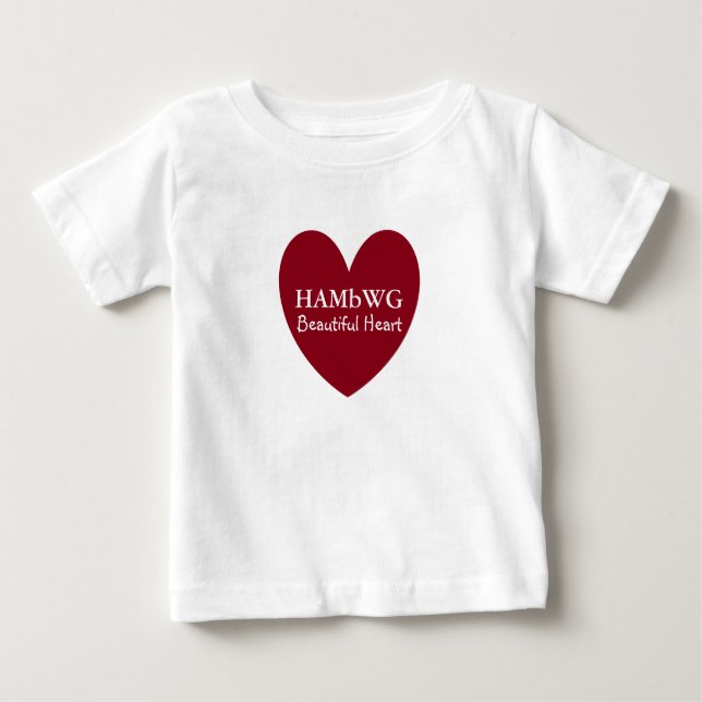 HAMbyWG - Toddler Ruffle Dress - Beautiful Heart Baby T-Shirt (Front)