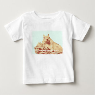 HAMbyWG - Toddler Ruffle Dress - Squirrel Mint BG Baby T-Shirt