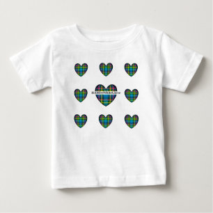 HAMbyWG Toddler Ruffle Tee -Plaid Heart w/Logo
