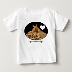 HAMbyWG Toddler Ruffle Tee - Squirrel B W & Bar