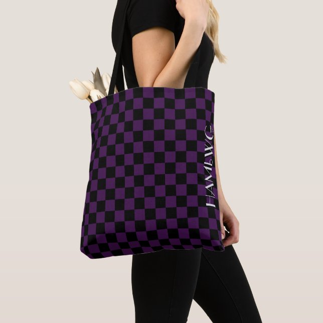 HAMbyWG - Tote Bag  - Chequered Design (Close Up)
