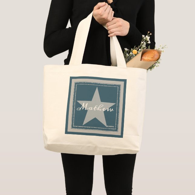 HAMbyWG - Tote Bag - Customisable Star w Name (Front (Product))