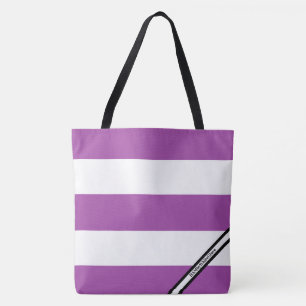 HAMbyWG- Tote Bag - LG Violet & White W Logo