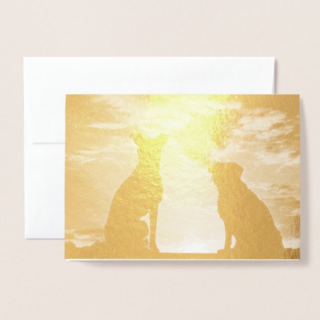 HAMbyWG - Two Dogs Foil Card (Front With Envelope)