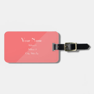 HAMbyWG Two Tone Luggage or Bag Tag