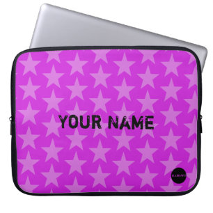HAMbyWG - Two Toned Star Pattern in Any Colour Laptop Sleeve