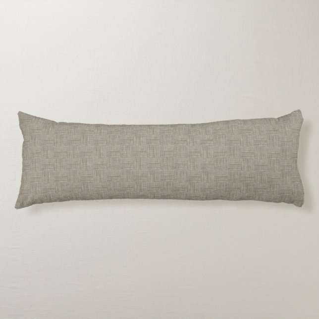 HAMbyWG - Wheat Colour Weave Pattern Body Cushion (Front)
