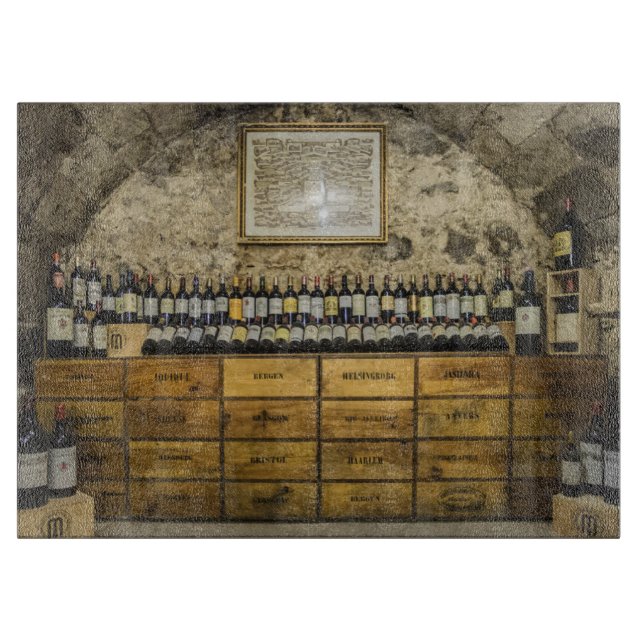 - HAMbyWG - Wine Cellar - Glass Cutting Board (Front)