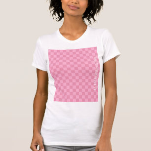 HAMbyWG - Women's T-Shirt - Pink Chequered