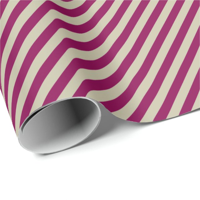 HAMbyWG Wrapping Paper - Cherry Clay Stripe (Roll Corner)
