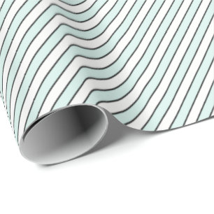 HAMbyWG Wrapping Paper - Mint/White/Blk Stripe
