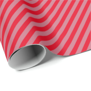 HAMbyWG Wrapping Paper - Two Tone Brite Red Stripe