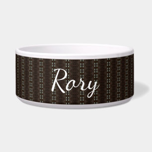 HAMbyWhiteGlove - Dog food Bowl - Gypsy Brown
