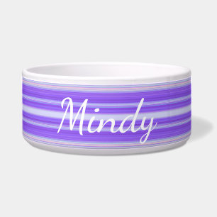 HAMbyWhiteGlove - Dog food Bowl  - Purple