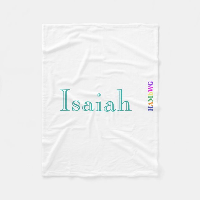 HAMbyWhiteGlove - Fleece Blanket - Caslon Font (Front)