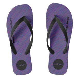 HAMbyWhiteGlove - Mens Flip-Flops - Purple Mix Thongs