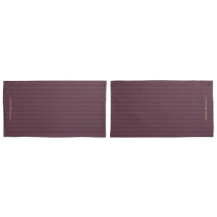HAMbyWhiteGlove - Pillow Cases - Plum W Cranberry