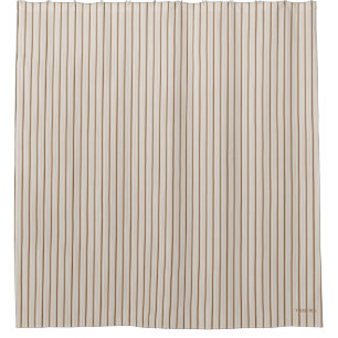 HAMbyWhiteGlove Shower Curtain - Fine Pale Stripe