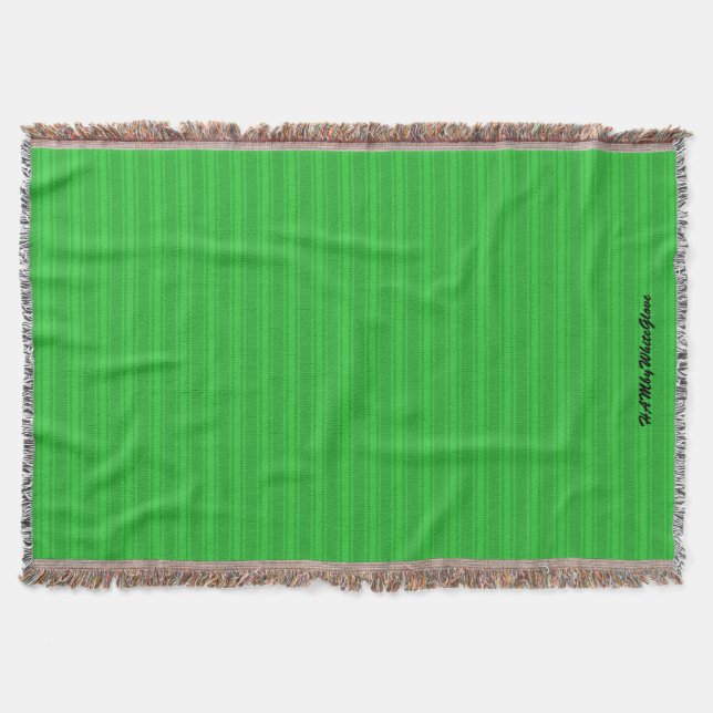 HAMbyWhiteGlove - Throw Blanket - Green/Green (Front)