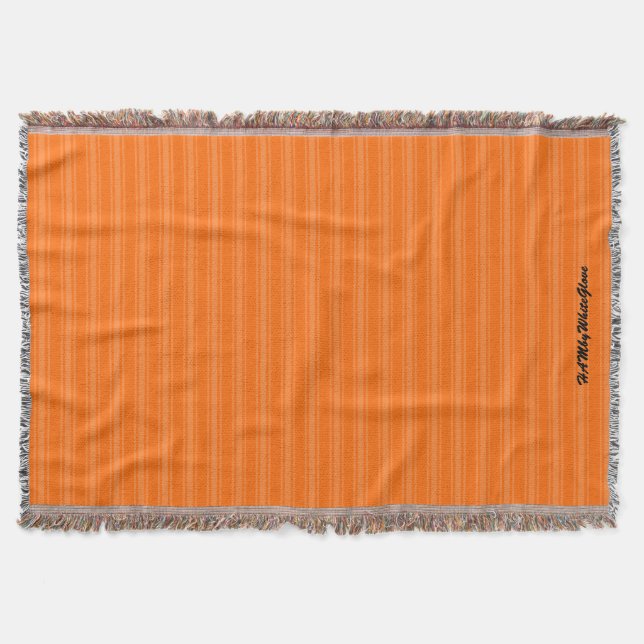 HAMbyWhiteGlove - Throw Blanket - Orange/Orange (Front)