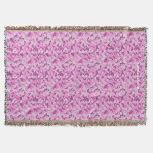 HAMbyWhiteGlove - Throw Blanket - Pink Camouflage