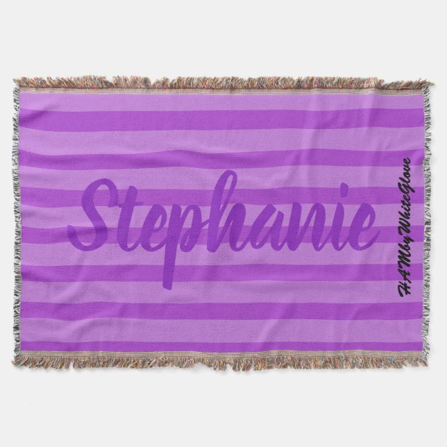 HAMbyWhiteGlove - Throw Blanket - Purple Violet (Front)