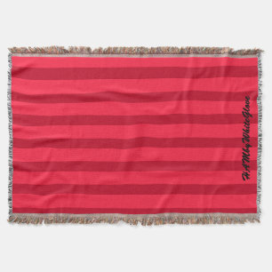 HAMbyWhiteGlove - Throw Blanket - Red/Red