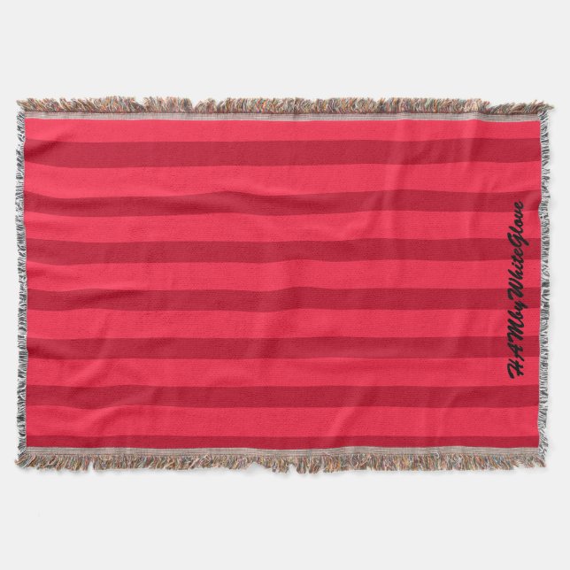 HAMbyWhiteGlove - Throw Blanket - Red/Red (Front)