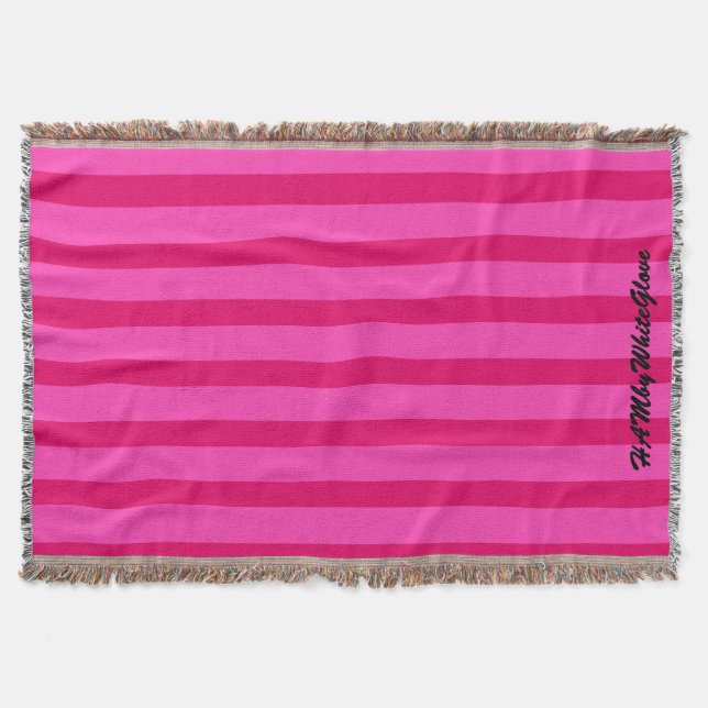 HAMbyWhiteGlove - Throw Blanket - Rose/Pink (Front)