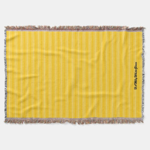 HAMbyWhiteGlove - Throw Blanket - Yellow/Yellow