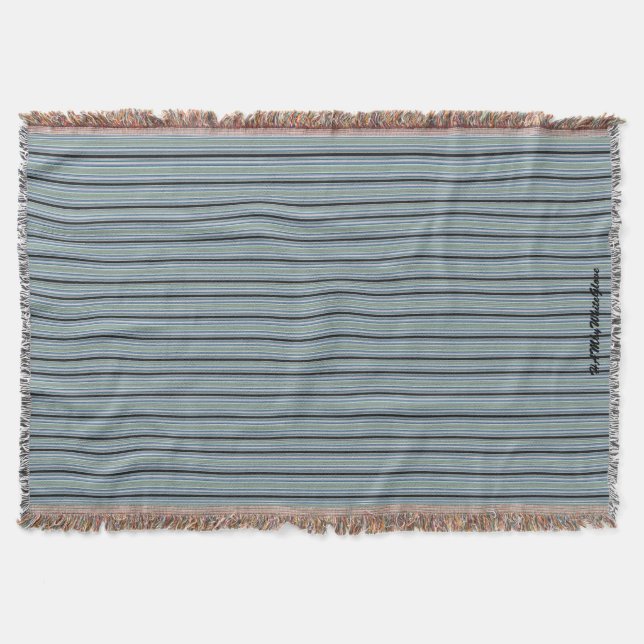 HAMbyWhiteGlove - Throw Blankets - Black/Greys (Front)