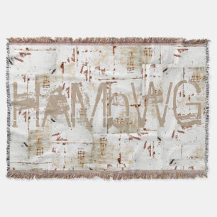 HAMbyWhiteGlove - Throw Blankets - Distressed