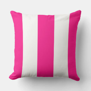 HAMbyWhiteGlove - Throw Pillow - Pink White