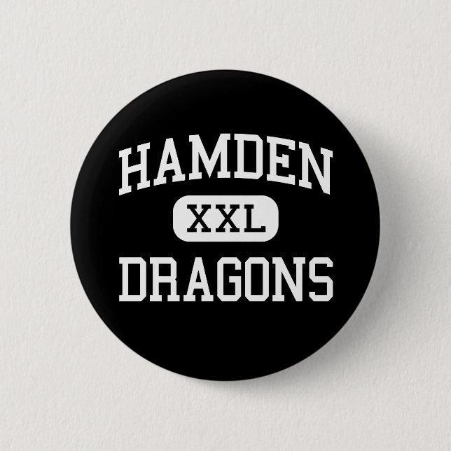 Hamden - Dragons - High - Hamden Connecticut 6 Cm Round Badge (Front)
