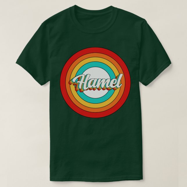 Hamel Name Shirt Vintage Hamel Circle (Design Front)
