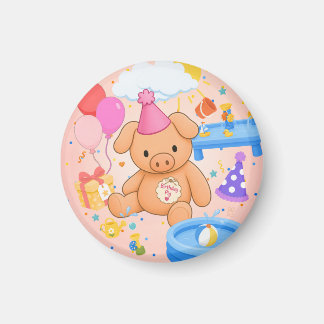 Hamhock's Pink Splashtastic! Storybook Magnet