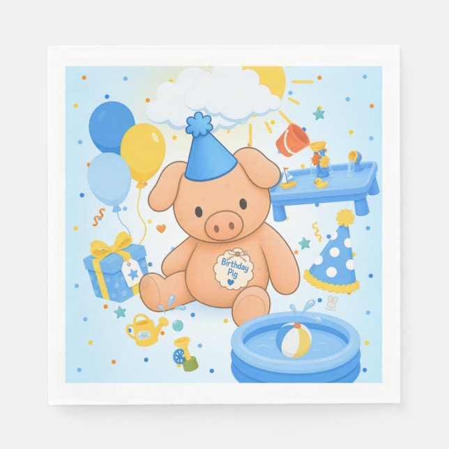 Hamhock's Splashtastic! Storybook Napkins (Front)