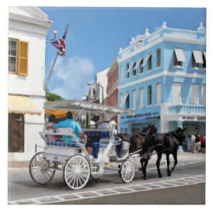 Hamilton Bermuda Carriage Ride Ceramic Tile