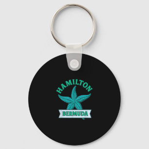 Hamilton Bermuda Star Fish Travel Vacation Souveni Key Ring
