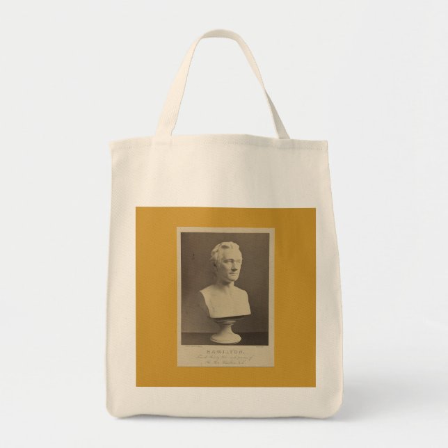 Hamilton bust grocery tote (Front)
