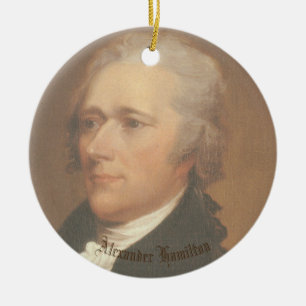 Hamilton Circle Ornamant Ceramic Ornament