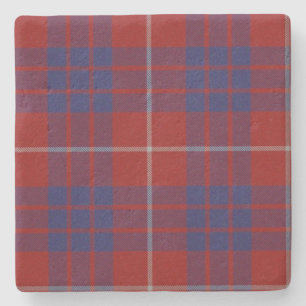 Hamilton Clan Tartan Plaid Stone Coaster