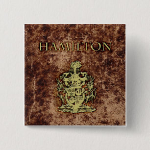 Hamilton Crest 15 Cm Square Badge