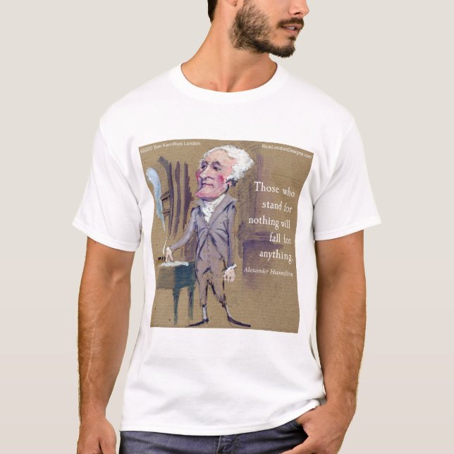 Hamilton Fall For Anything (Artwork) T-shirt (Front)