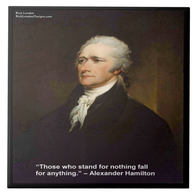 Hamilton "Fall For Anything" Ceramic Photo Tile (Front)