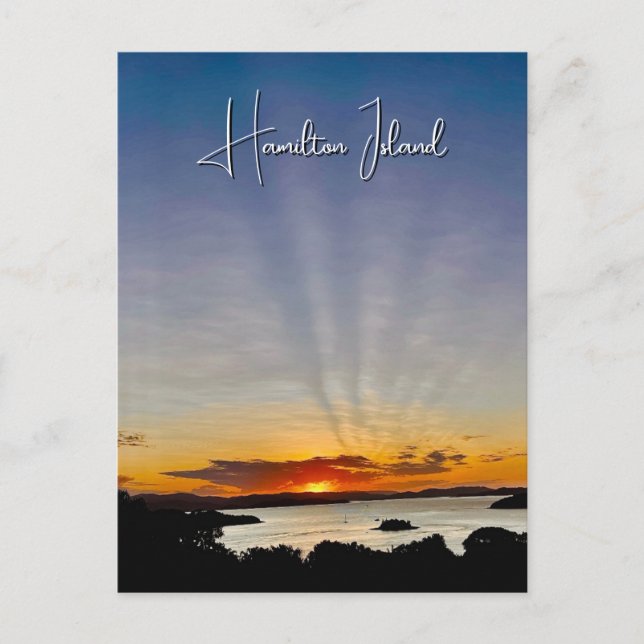 Hamilton Island Sunset Postcard (Front)