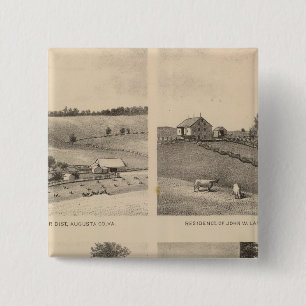 Hamilton, Landes, Yates residences, Horseshoe Farm 15 Cm Square Badge